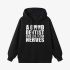 Black Letter Graphic Hoodie GM8801-223