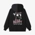 Black Animal Graphic Hoodie GM8801-249