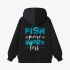 Fish Letter Black Hoodie GM8801-277