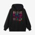 Black Letters Print Hoodie GM8801-47