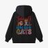 Black Letters Print Hoodie GM8801-58