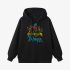 Black Letters Print Hoodie GM8801-69