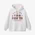 White Letters Print Hoodie GM8802-100