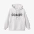 White Letters Print Hoodie GM8802-101