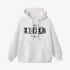 White Letters Print Hoodie GM8802-105