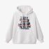 White Letters Print Hoodie GM8802-108