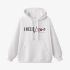 White Letters Print Hoodie GM8802-111