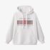 White Letters Print Hoodie GM8802-115