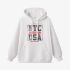 White Letters Print Hoodie GM8802-118