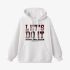 White Letters Print Hoodie GM8802-119