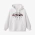 White Letters Print Hoodie GM8802-120