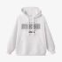 White Letters Print Hoodie GM8802-132