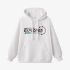 White Letters Print Hoodie GM8802-142