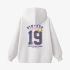 White Numbers Print Hoodie GM8802-143