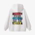 White Letters Print Hoodie GM8802-144