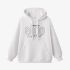 White Letters Print Hoodie GM8802-148