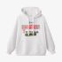 White Letters Print Hoodie GM8802-155