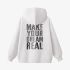 White Letters Print Hoodie GM8802-157