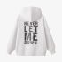 White Letters Print Hoodie GM8802-158