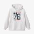 White Numbers Print Hoodie GM8802-159