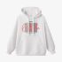 White Letters Print Hoodie GM8802-162