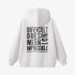 White Letters Print Hoodie GM8802-166