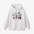 White Letters Print Hoodie GM8802-173