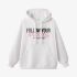 White Letters Print Hoodie GM8802-174