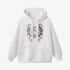 White Skeletons Graphic Hoodie GM8802-208