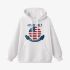 White Letter Graphic Hoodie GM8802-215