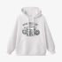 Motorcycle Graphic White Hoodie GM8802-290