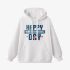 Letter Graphic White Hoodie GM8802-302