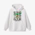 White Letters Print Hoodie GM8802-40