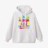 White Letters Print Hoodie GM8802-42