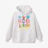 White Letters Print Hoodie GM8802-43