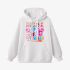 White Letters Print Hoodie GM8802-47