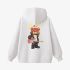 White Cartoon Print Hoodie GM8802-97