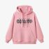 Pink Letters Print Hoodie GM8803-101