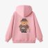 Pink Cartoon Print Hoodie GM8803-104