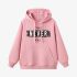 Pink Letters Print Hoodie GM8803-105