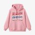 Pink Letters Print Hoodie GM8803-107