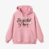 Pink Letters Print Hoodie GM8803-109