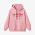 Pink Letters Print Hoodie GM8803-114