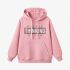 Pink Letters Print Hoodie GM8803-116