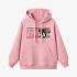 Pink Letters Print Hoodie GM8803-128