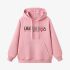 Pink Letters Print Hoodie GM8803-129