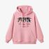 Pink Letters Print Hoodie GM8803-133