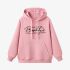 Pink Letters Print Hoodie GM8803-141