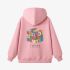 Pink Rubik's Cube Print Hoodie GM8803-146