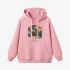 Pink Rubik's Cube Print Hoodie GM8803-147